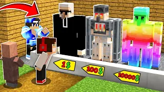 GPLAY KUPUJE GOLEMY ZA 1$ vs 100$ vs 100.000$ W MINECRAFT?! GPLAY & LAKI