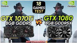 GTX 1070 Ti vs GTX 1080 | 18 Games Tested | Best Comparison 😍