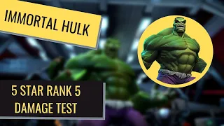 5 Star Rank 5 Immortal Hulk Damage Test | Marvel Contest of Champions