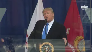 President Trump and The First Lady Attend the New York City Veterans Day Parade