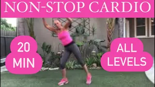 20 Min Super Cardio Non-Stop Workout (modifications for all levels) | Michelle Wilson