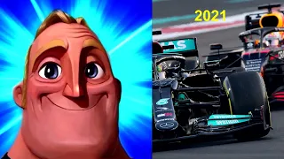 mr incredible becoming canny/uncanny meme. Lewis Hamilton F1 career