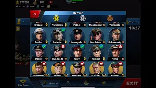 GENERALS GUIDE WC4: Which generals should I buy and how do I get the medals?