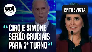 Debate: Simone Tebet cita corrupção, mas foi mais dócil com Lula do que com Bolsonaro, diz Teixeira