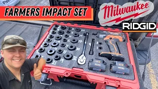 Building a farmers DREAM Impact set! Milwaukee PACKOUT & Ridgid 1/2" Impact. Ready for the Field!