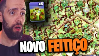 ATUALIZAÇÃO! NOVO FEITIÇO DE RAÍZES, VÁRIOS TESTES COM O FEITIÇO MAIS LOUCO DO CLASH OF CLANS!