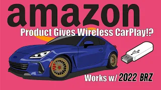 This Amazon Product Works! for the new 2022 BRZ / GR86 Apple CarPlay