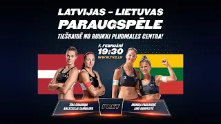 Latvijas - Lietuvas paraugspēle. Tiešraide no Ruukki pludmales centra!