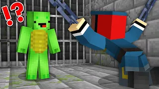 Mikey Prisoner vs JJ Policeman Survival Battle in Minecraft - Maizen