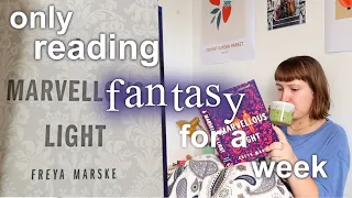 only reading fantasy books for a week! | reading vlog