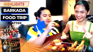 Gillian, ipinatikim ang kanyang Barkada Foodtrip Platter kay Alex | Caldero Files