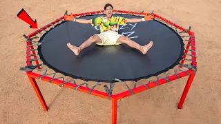 We Made a Trampoline Using Bicycle Tubes | 100% Real & Working