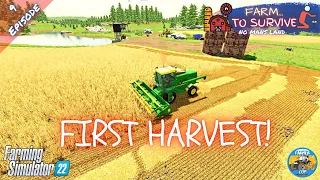 FIRST HARVEST! - No Mans Land - Episode 9 - Farming Simulator 22