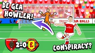 🚨DE GEA HOWLER - CONSPIRACY?🚨 2-0! Arsenal vs Man Utd (Premier League Goals Highlights Parody)