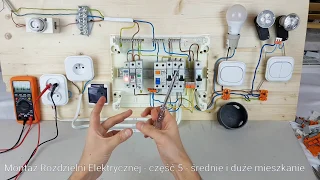 Electrical switchboard # 5 INSTALLATION medium and large flat with SPD and RCD