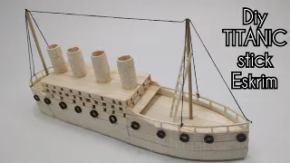 DIY Titanic Ship Creative Ideas of Ice Cream Sticks Crafts | how to make