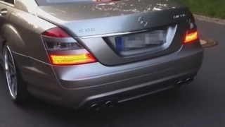 Mercedes S63 6.2l W 221 AMG - open valve exhaust - V8 Exhaust Sound