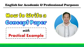 How to Write a Concept Paper