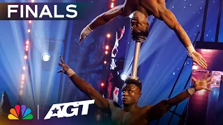 Ramadhani Brothers up the ante with a FIERCE head balancing act! | Finals | AGT 2023