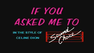 Celine Dion   If You Asked Me To karaoke