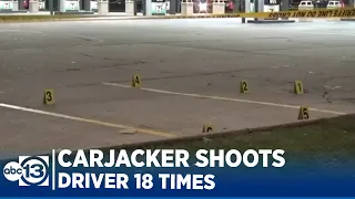Carjacker shoots driver 18 times before taking off, deputies say