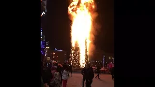 Сгорела главная Ёлка в Сахалине в новогоднюю ночь!