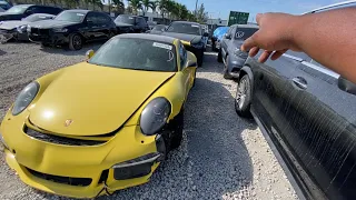 Wrecked Porsche 911 GT3 Sells Cheap At Copart Salvage Auction