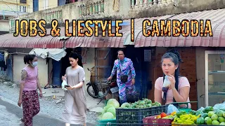 REAL LIFE SCENES OUTSIDE IN PHNOM PENH JOBS & LIESTYLE | CAMBODIA LIFE 4K #cambodia #philippines