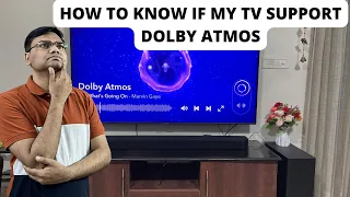 (Hindi) How to know if your TV supports dolby atmos | Is HDMI EARC must for dolby atmos on netflix