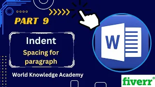 Part 9 | use of indent | spacing from the margin or from start point in MS Word | hindi | urdu