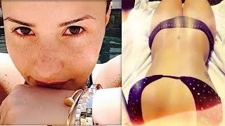 Demi Lovato Bikini Pics & Cute Freckle Face