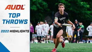 Top 10 throws from the 2022 AUDL season