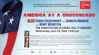 America at a Crossroads | Erwin Chemerinsky, Jennifer Mnookin and Henry Weinstein