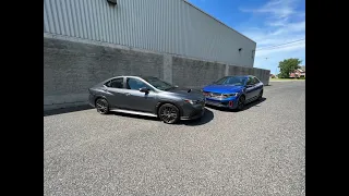 2022 Subaru WRX vs 2022 Volkswagen Jetta GLI quick comparison test