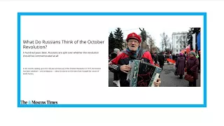 Russia 'discreetly celebrates' October Revolution centenary