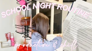 HIGH SCHOOL NIGHT ROUTINE *realistic, productive, & chill*