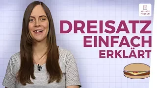 Dreisatz schnell erklärt I Beispiele mit Lösung I Mathe