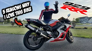 5 REASONS WHY I LOVE MY HONDA CBR929RR (ERION RACING EDITION)