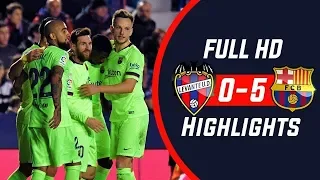 Barcalona vs Levante 5-0 All Goals & Extended Highlights (16/12/2018) HD