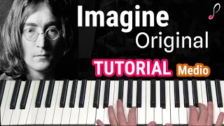 Como tocar "Imagine"(John Lennon) - Piano tutorial y partitura