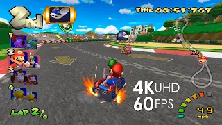 Mario Kart: Double Dash!! (4K / 2160p / 60 FPS / Texture Pack) | Dolphin Emulator 5.0-15565 GameCube
