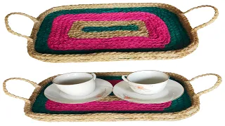 serving tray with jute rope/beautiful serving tray/how to make serving tray with jute and cardboard