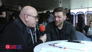 Jurijus, Lithuanian singer @ Eurovision 2019, talks to Hass from OGAE UK @ London Eurovision Party