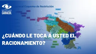 Racionamiento de agua en Bogotá: estas son las nueve zonas y los días sin servicio