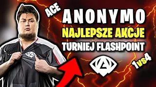 NAJLEPSZE AKCJE ANONYMO NA FLASHPOINCIE!!! SNAX ACE, MYNIO CLUTCH 1vs4 - CSGO BEST MOMENTS