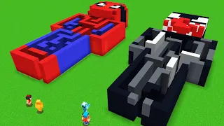 LABERINTO DE SPIDERMAN vs LABERINTO de VENOM 🕷😱 LA BASE SECRETA MÁS SEGURA EN MINECRAFT