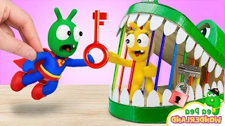 Superhero Pea Pea Help His Friend 🍉 Kids learn Good Behavior |Pea Pea Wonderland - Cartoon for kids