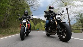 BMW F900R vs. Honda CB650R. Test Ride Review