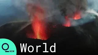 La Palma Volcano Blows Open New Fissures Spewing Lava