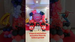 balloon decoration ideas | spider theme balloon decoration | birthday decoration #balloon #birthday